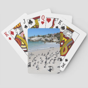 Pinguin-Flussstein-Strand Südafrika Spielkarten