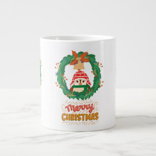Pinguin , Frohe Weihnachten Jumbo-Tasse