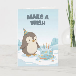 Pinguin-Geburtstag   Wünsche   Benutzerdefinierter Karte