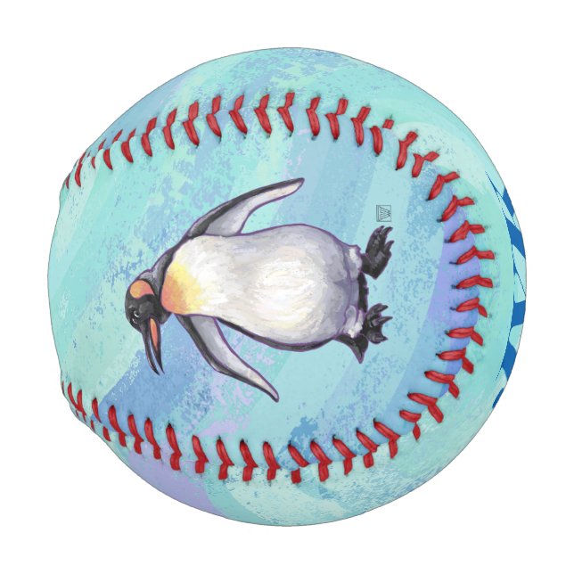 Pinguin-Geschenke und -Accessoires Baseball (Vorne Rechts)