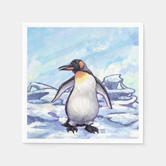 Pinguin-Geschenke und -Accessoires Serviette (Vorderseite)