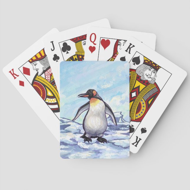 Pinguin-Geschenke und -Accessoires Spielkarten (Rückseite)