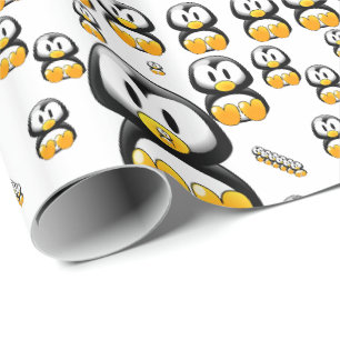 Pinguin Geschenkpapier