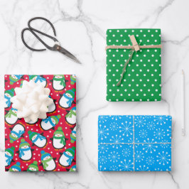 Pinguin Geschenkpapier Set