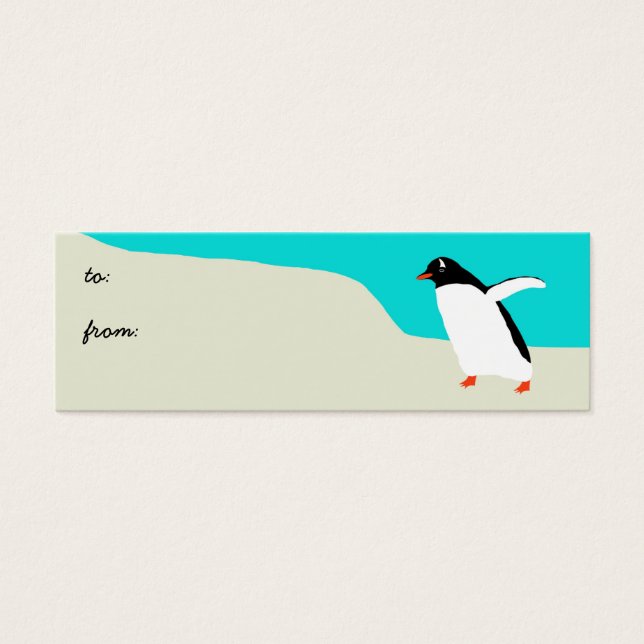 Pinguin-Gift-Tags (Vorderseite)
