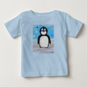 Pinguin, glücklich baby t-shirt