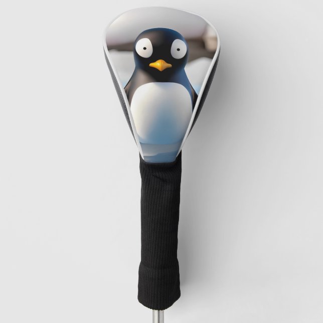 Pinguin Golf Headcover (Vorderseite)