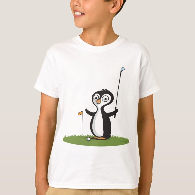 Pinguin-Golf T-Shirt (Vorderseite)