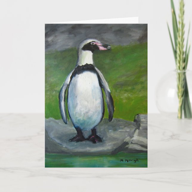 Pinguin Grußkarte Karte (Vorderseite)