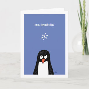 Pinguin haben eine freudige Holiday* Karte! Feiertagskarte