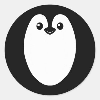 Pinguin Halloween Kostüm für Männer Frauen Kinder Runder Aufkleber