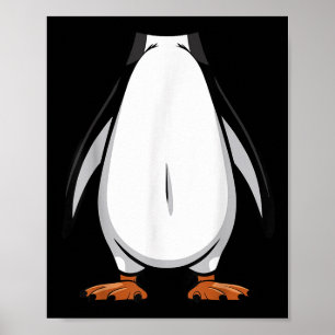 Pinguin Halloween Outfit Funny Simple Kids Costume Poster