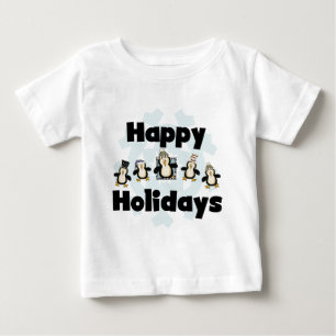 Pinguin Happy Holidays - Geschenke Baby T-shirt