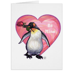 Pinguin Heart Be Mine