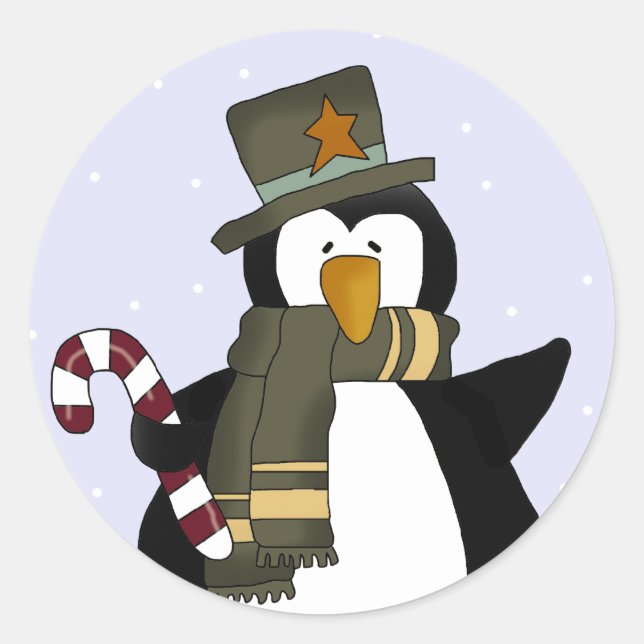 Pinguin Holiday Stickers (Vorderseite)