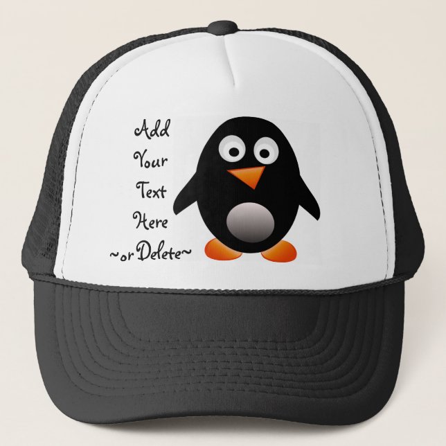 Pinguin-Hut Truckerkappe (Vorderseite)
