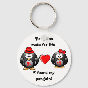 Pinguin ich fand meine Mutter für Lebensgefährtin Schlüsselanhänger