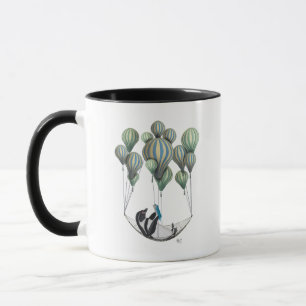 Pinguin im Hängematten-Ballon Tasse