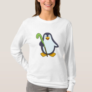 Pinguin im Hockey mit Hockey-Schläger T-Shirt
