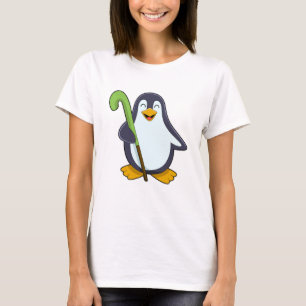 Pinguin im Hockey mit Hockey-Schläger T-Shirt