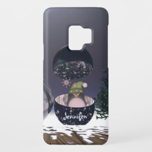 Pinguin in Bauble & Individuelle Name Case-Mate Samsung Galaxy S9 Hülle