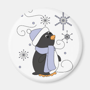 Pinguin in der Ehrfurcht Magnet
