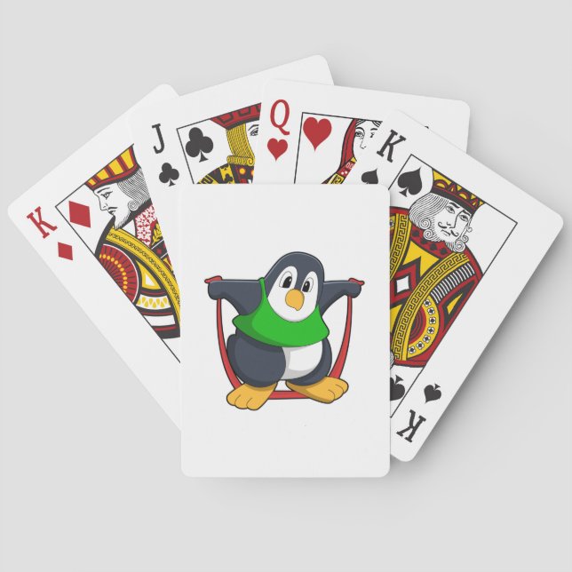 Pinguin in Fitness mit Skipping rope.PNG Spielkarten (Rückseite)