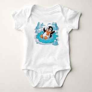 Pinguin in Ice Baby Strampler