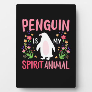 Pinguin ist mein Geiststier Fotoplatte