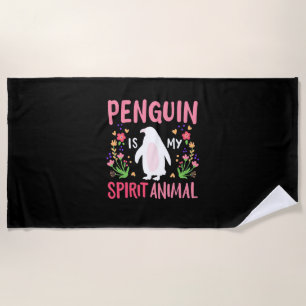 Pinguin ist mein Geiststier Strandtuch