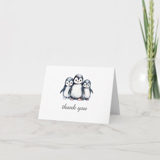 Pinguin Jedes Anlasses Vielen Dank, dass Sie Karte (Vorderseite)