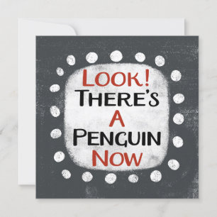 Pinguin jetzt Grußkarte Karte