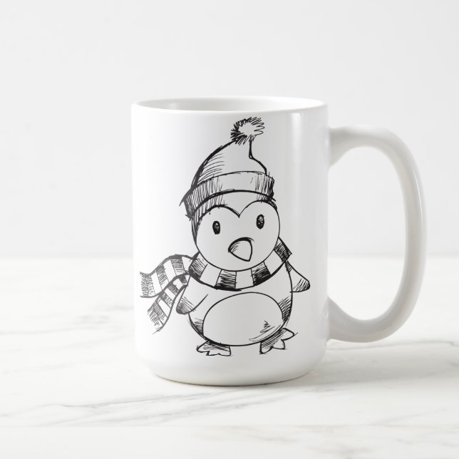 Pinguin Kaffeetasse (Rechts)