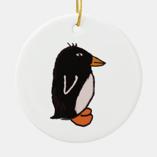 Pinguin Keramik Ornament