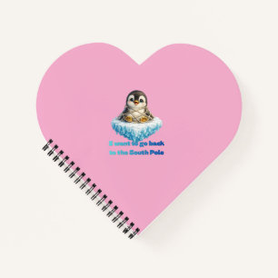 Pinguin-Klimawandel-Schutz-Design Notizbuch