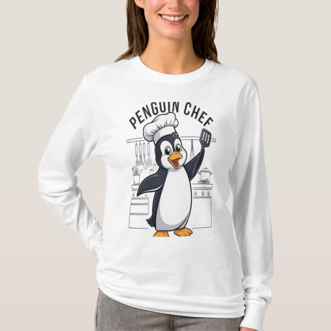 Pinguin-Koch T-Shirt (Vorderseite)