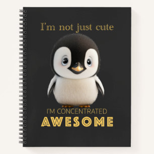 Pinguin konzentrierte Phantastische Niedlich Adora Notizbuch