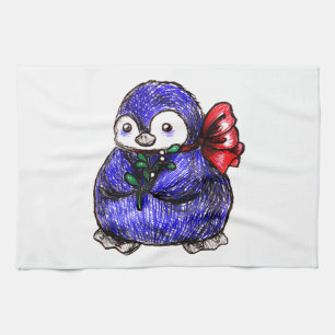 Pinguin-Küken Geschirrtuch