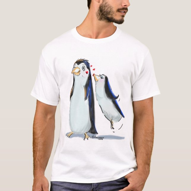 Pinguin-Kuss T-Shirt (Vorderseite)