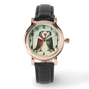 Pinguin Liebe 2 Armbanduhr