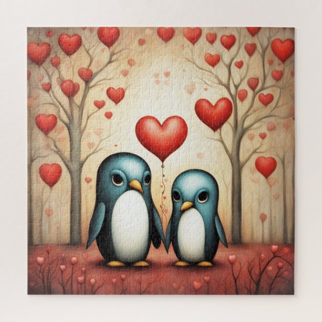 Pinguin Liebe 3 (Vertikal)