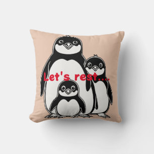 "Pinguin Liebe: Ein Pixar Inspiriert Familienkisse Kissen
