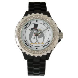 Pinguin Liebe Frauenwache Armbanduhr