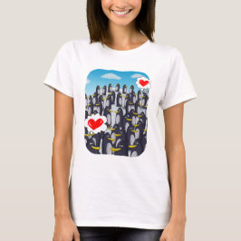 Pinguin-Liebe für Valentine T-Shirt