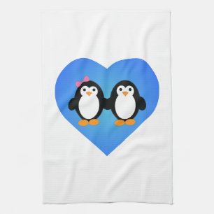 Pinguin-Liebe Geschirrtuch