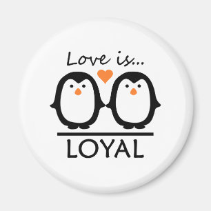 Pinguin-Liebe Magnet