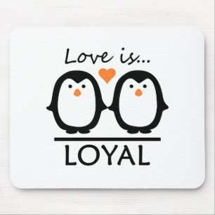 Pinguin-Liebe Mousepad