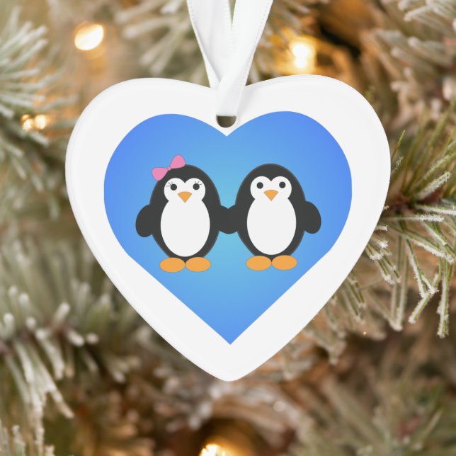 Pinguin-Liebe Ornament (Baum)