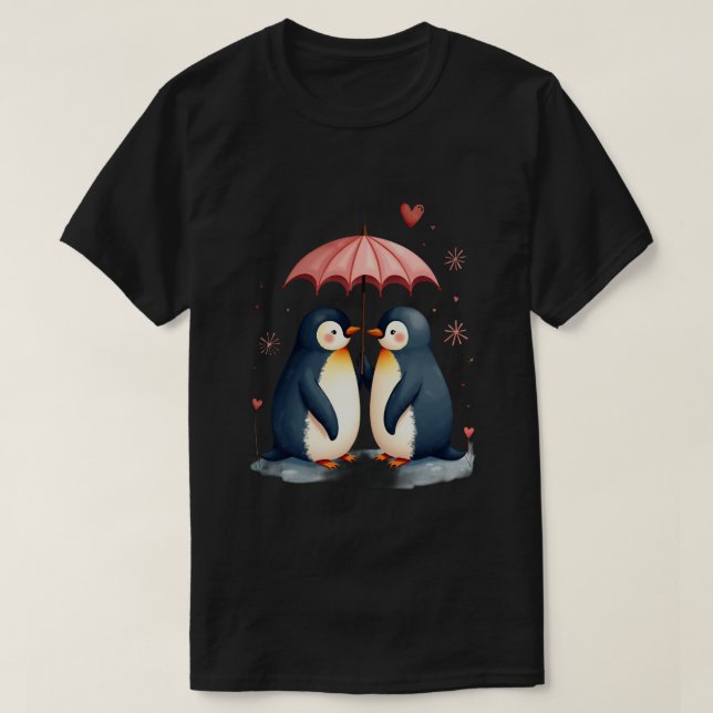 Pinguin Liebe T-Shirt (Design vorne)