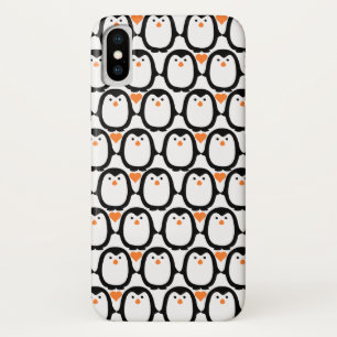 Pinguin-Liebe-Telefongehäuse iPhone X Hülle